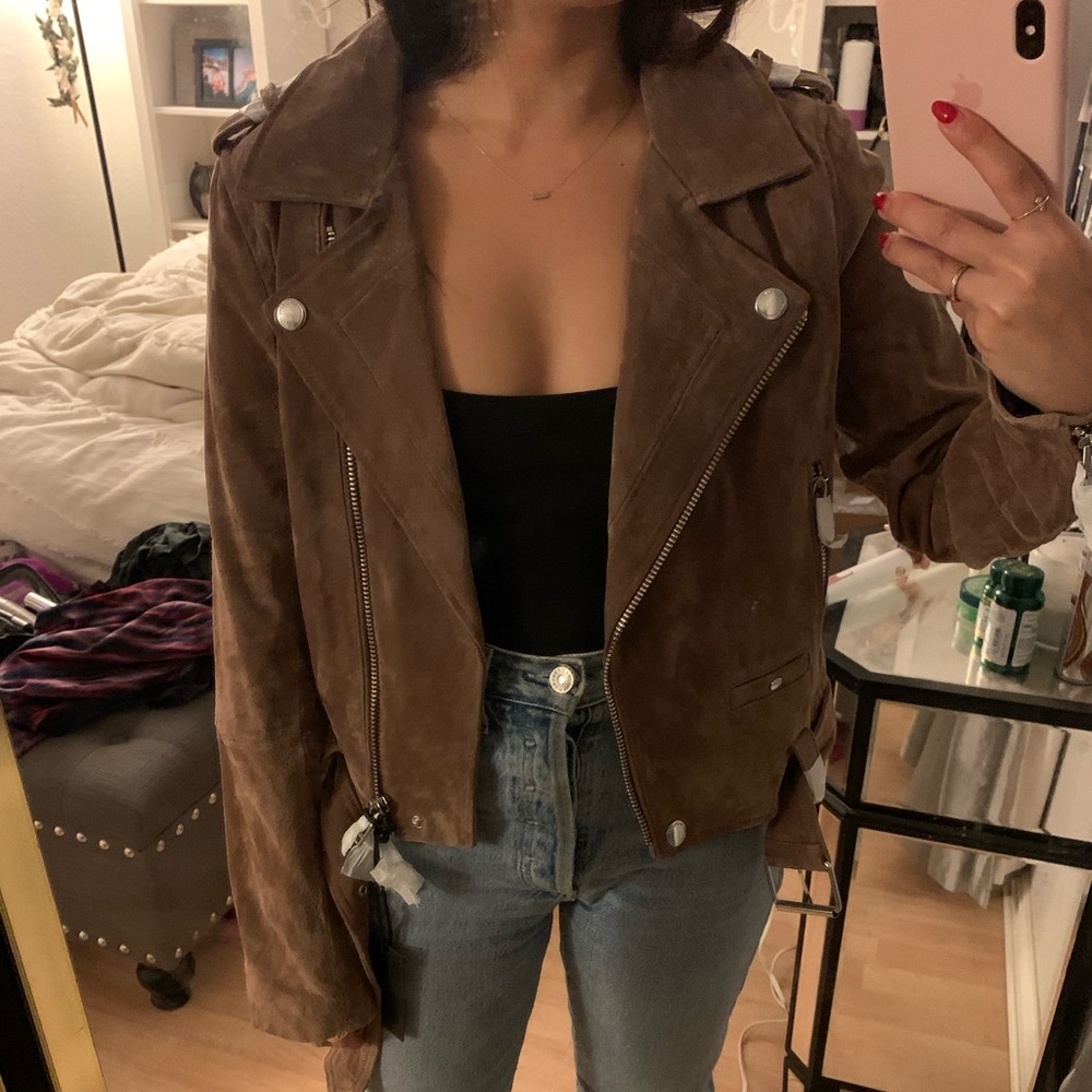 Brand New BLANKNYC Faux Suede Moto Jacket